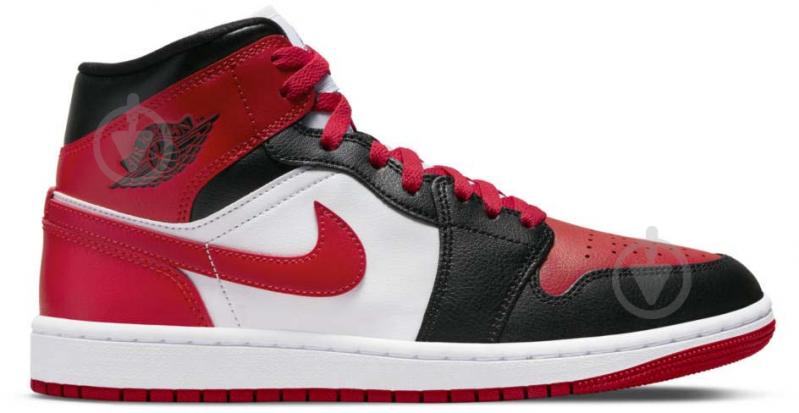 Кроссовки женские Jordan AIR 1 MID BQ6472-079 р.40,5 бело-черные - фото 1