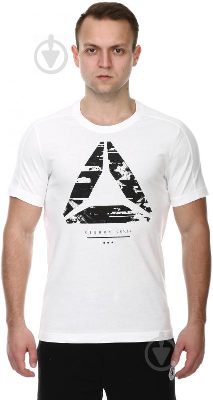 Футболка Reebok WOR C GRAPHIC TEE BK4708 р.S білий - фото 1