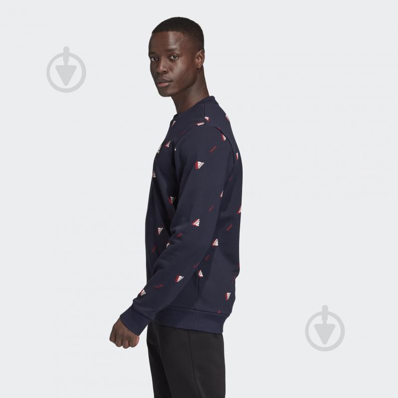 Свитшот Adidas MHE Crew GFX FI4037 р. 2XL темно-синий - фото 4 Свитшот Adidas MHE Crew GFX FI4037 р. 2XL темно-синий - фото 4