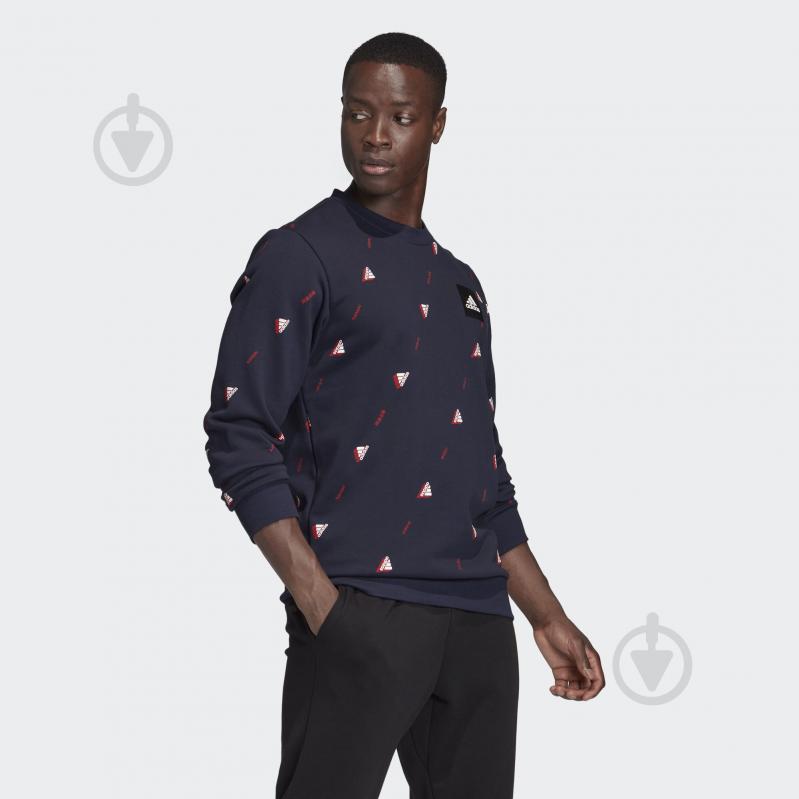 Свитшот Adidas MHE Crew GFX FI4037 р. 2XL темно-синий - фото 6 Свитшот Adidas MHE Crew GFX FI4037 р. 2XL темно-синий - фото 6