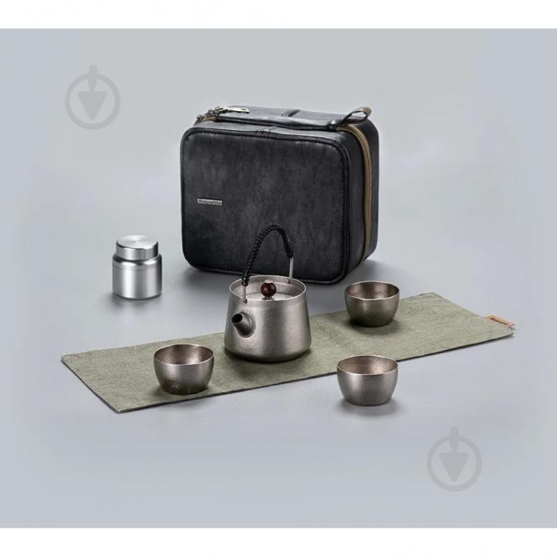 Набор посуды Naturehike чайный NH20CJ007, титан. - фото 3 Набор посуды Naturehike чайный NH20CJ007, титан. - фото 3