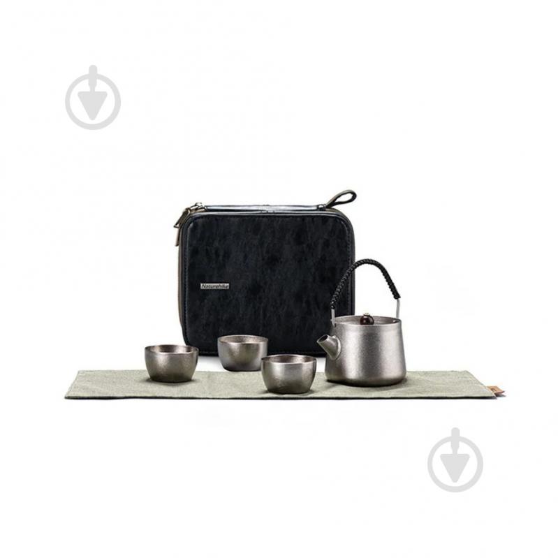 Набор посуды Naturehike чайный NH20CJ007, титан. - фото 1 Набор посуды Naturehike чайный NH20CJ007, титан. - фото 1