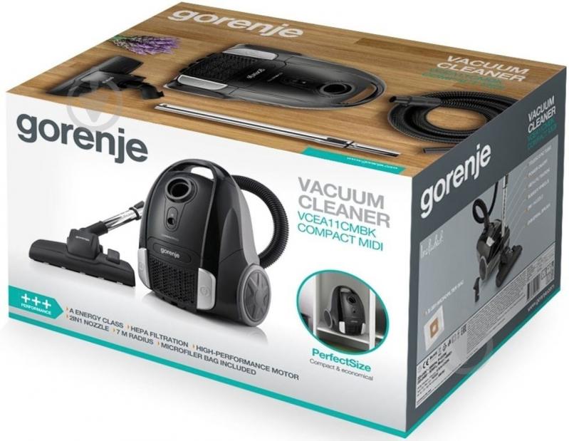 Пылесос Gorenje VCEA11CMBK black - фото 5