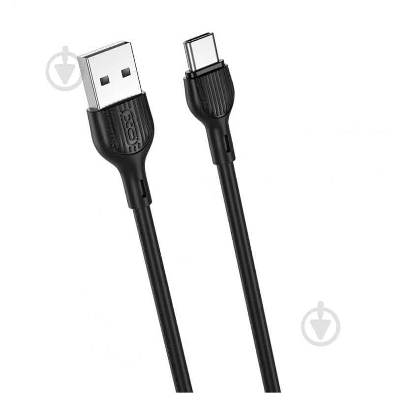 Кабель Xo NB200 2.1A USB Cable for Type-C 1 м black (6920680878048) - фото 1 Кабель Xo NB200 2.1A USB Cable for Type-C 1 м black (6920680878048) - фото 1