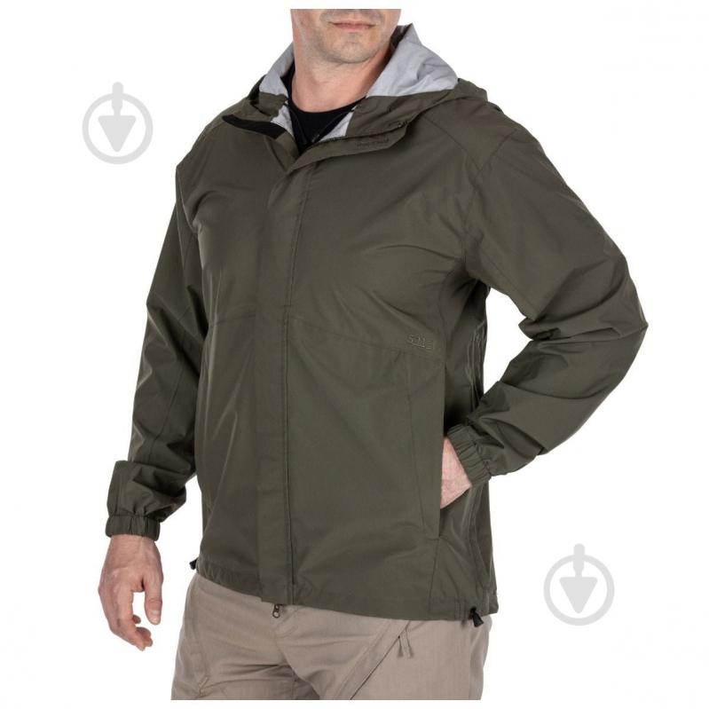 Куртка чоловіча демісезонна 5.11 Tactical ШТОРМОВА "DUTY RAIN SHELL" р.S Ranger green - фото 3