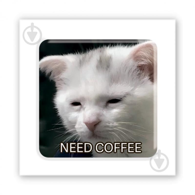 Стікер 3D Tattooshka 3D-стікер "Coffee Cat" - фото 1 Стікер 3D Tattooshka 3D-стікер "Coffee Cat" - фото 1
