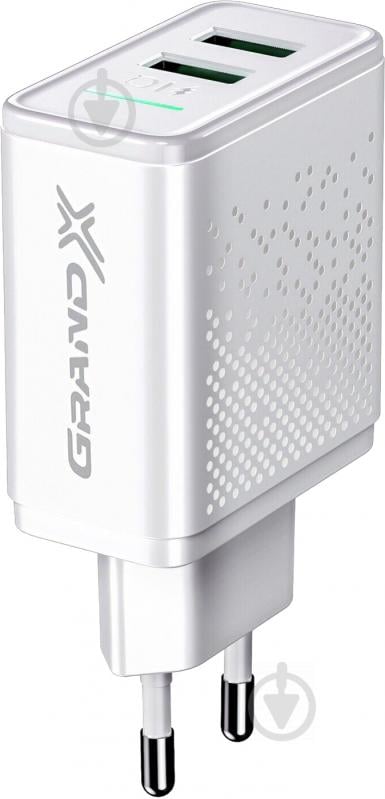 Зарядний пристрій Grand-X CH-60W 2USB 5V 3,1A White - фото 4