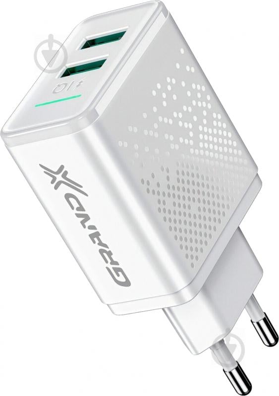 Зарядний пристрій Grand-X CH-60W 2USB 5V 3,1A White - фото 3