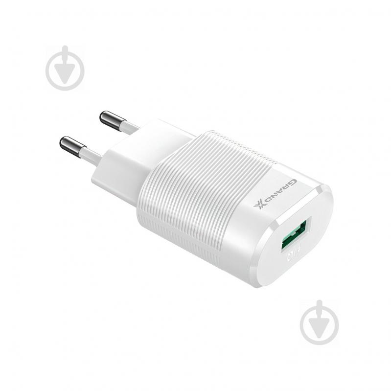 Зарядное устройство Grand-X CH-17W 1USB 5V 2,1 White - фото 3