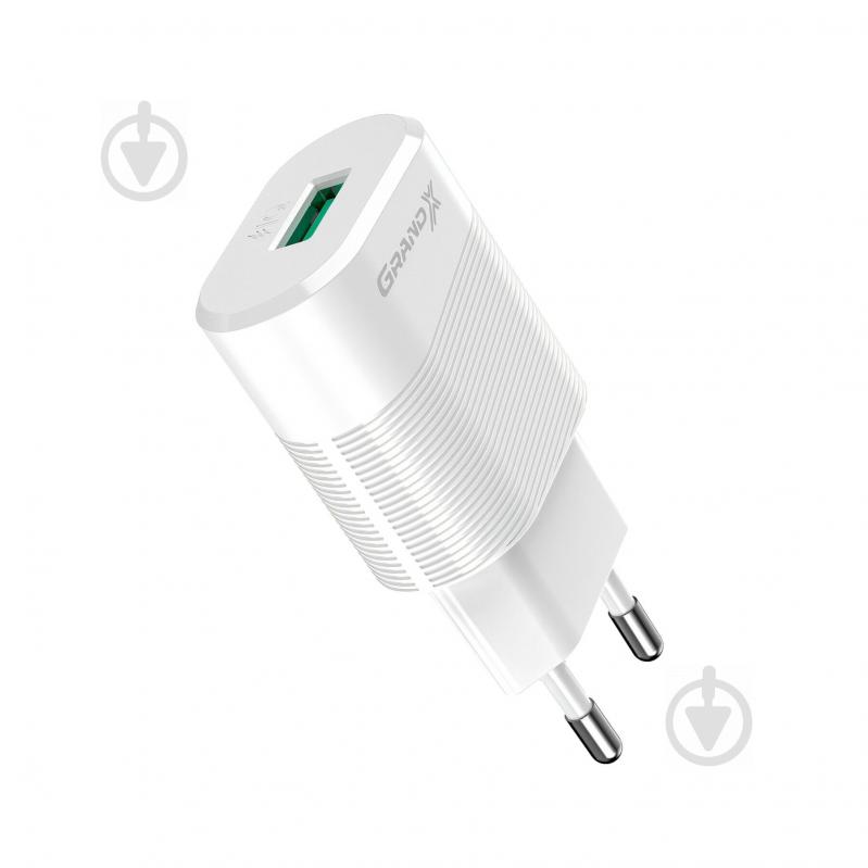 Зарядний пристрій Grand-X CH-17W 1USB 5V 2,1 White - фото 2