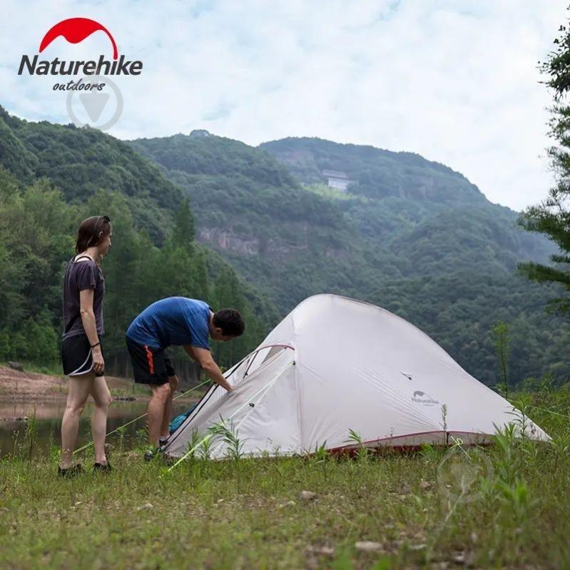 Палатка туристическая Naturehike сверхлегкая трехместная с футпринтом Cloud Up 3 Updated NH18T030-T, 20D, темно-зеленый 6927595765685 - фото 3 Палатка туристическая Naturehike сверхлегкая трехместная с футпринтом Cloud Up 3 Updated NH18T030-T, 20D, темно-зеленый 6927595765685 - фото 3
