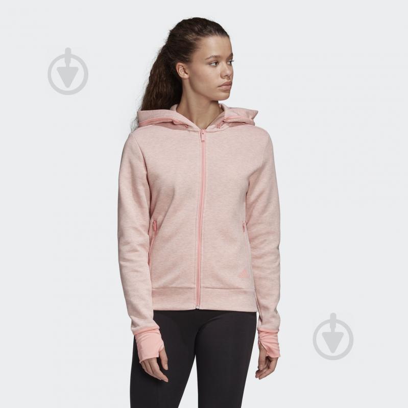 Джемпер Adidas W VER FZ HD FI4765 р. XL розовый - фото 3