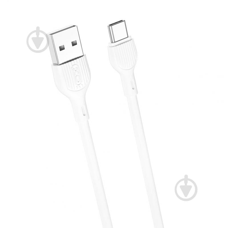 Кабель Xo NB200 2.1A USB Cable for Type-C 1 м white (6920680878079) - фото 1 Кабель Xo NB200 2.1A USB Cable for Type-C 1 м white (6920680878079) - фото 1