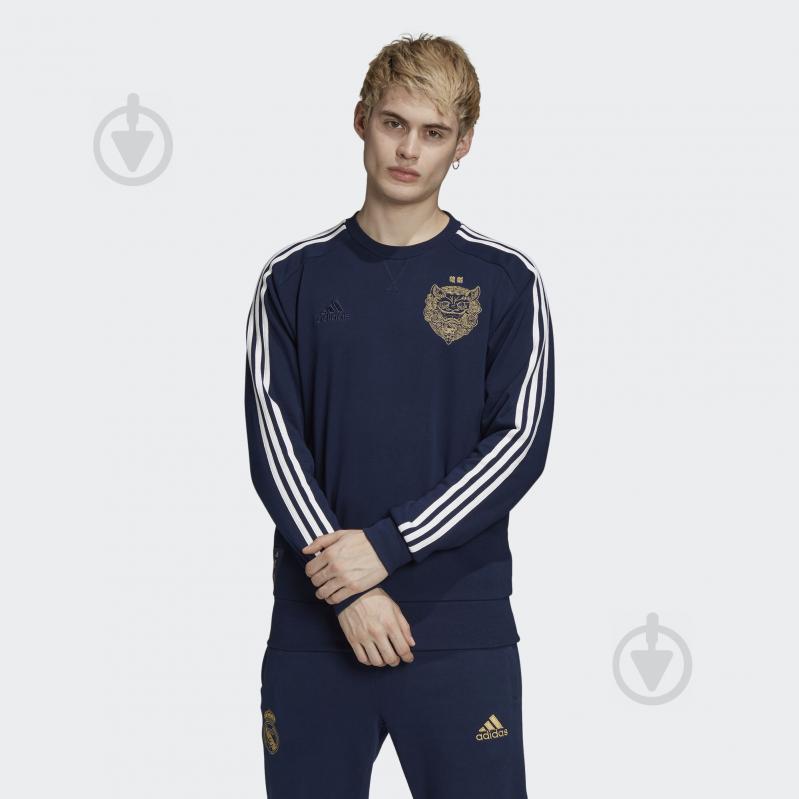 Джемпер Adidas REAL CNY CR SWT FI4831 р. XL темно-синий - фото 3