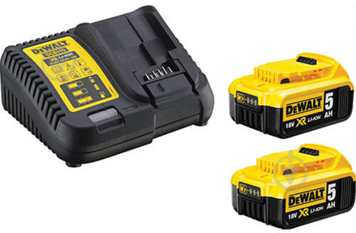 Зарядное устройство DeWalt 10.8V / 14.4V / 18V / 54V 4A + 2 аккум. DCB115P2 - фото 1