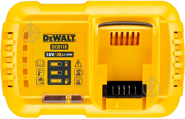 Зарядний пристрій DeWalt і 3 акумулятори DCB118X3 - фото 2