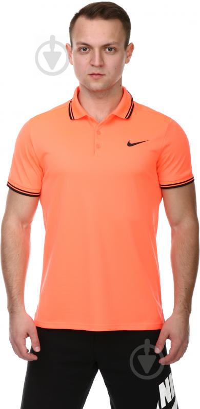 Поло Nike Court Dry Solid Polo 830847-877 р.L оранжевый - фото 1