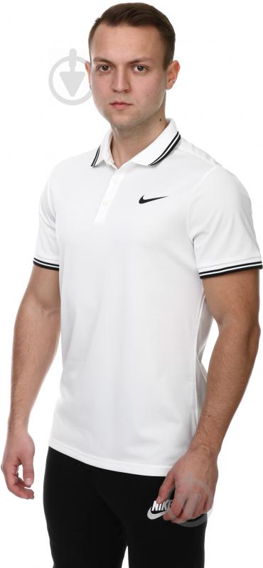 Поло Nike Court Dry Solid Polo 830847-100 р.S белый - фото 2