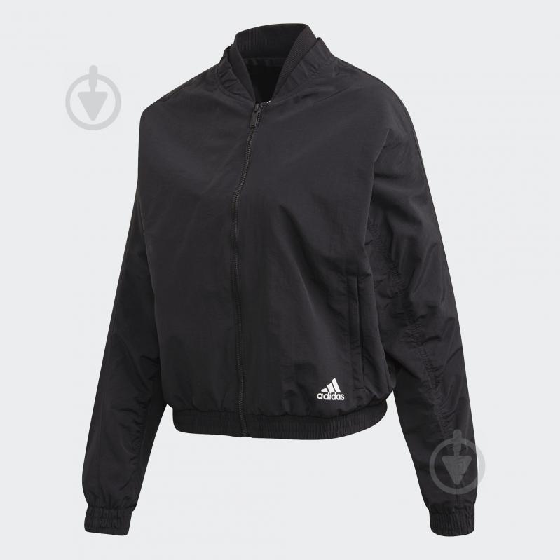 Ветровка женская демисезонная Adidas W St Bomber FI6737 р.XS черная - фото 1