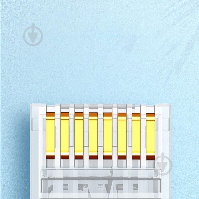 Конектор UGREEN NW120 Cat-6 UTP RJ-45 Modular Plugs 100 шт Transparent (60558) прозорий (60558) - фото 4