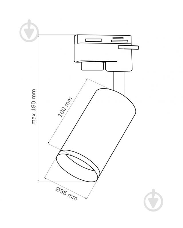 Трековий прожектор Goldlux London 10 Вт білий 327680 - фото 4
