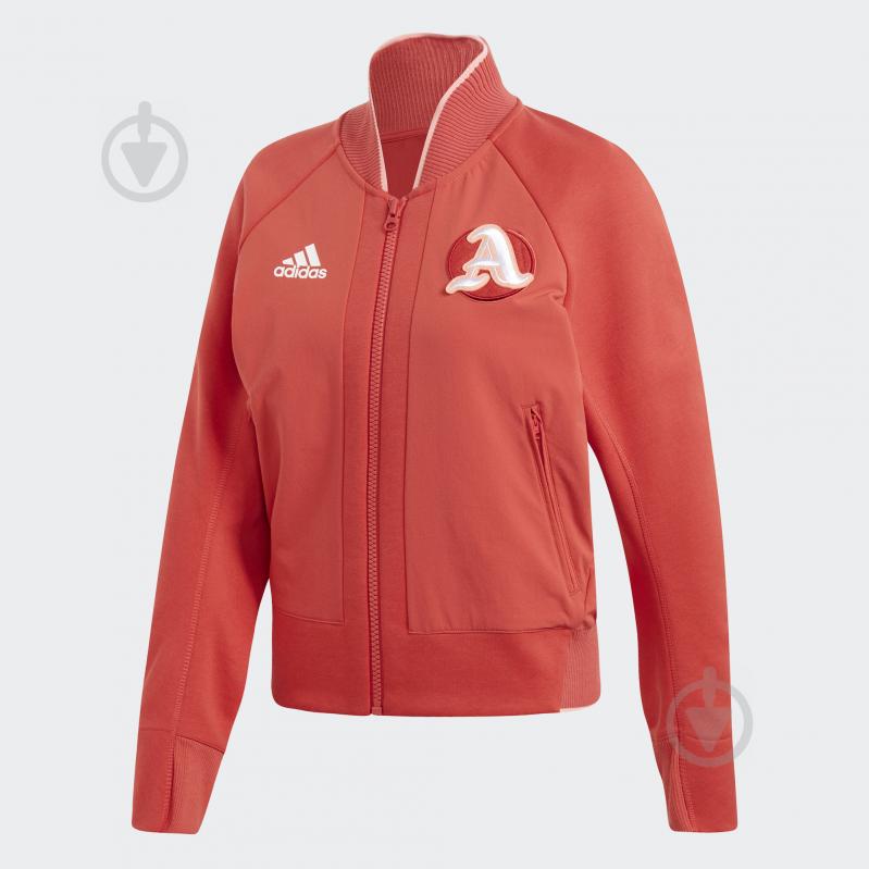 Джемпер Adidas W VRCT JK FI9213 р. XS червоний - фото 1