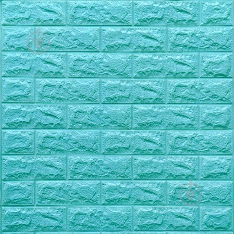 3D-панель Sticker Wall цегла бірюзовий 700х770х5 мм (02-5) - фото 1