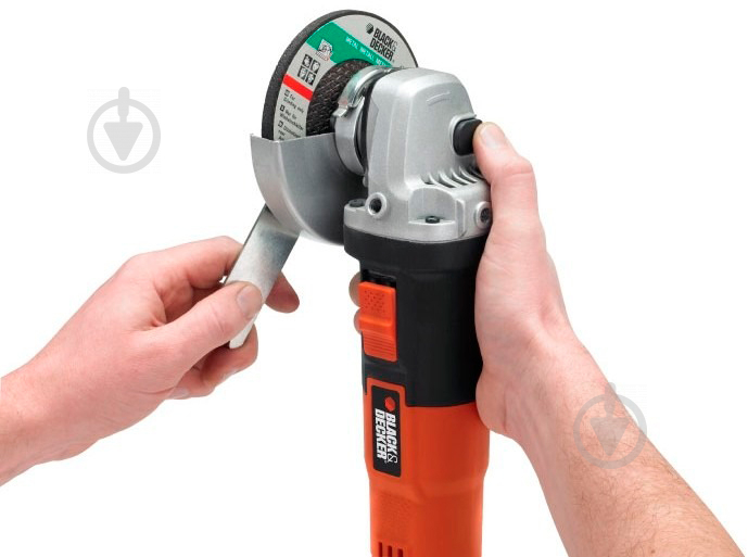 Болгарка (кутова шліфмашина) Black+Decker 900 Вт KG902 - фото 4