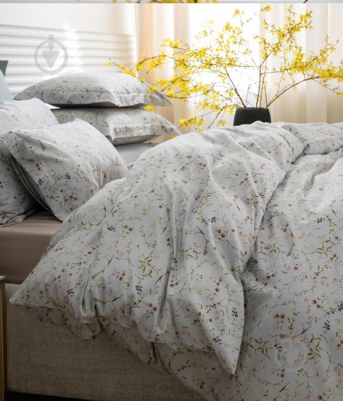 Комплект постільної білизни Нerbary Light Grey 2 світло-сірий Decoflux - фото 5 Комплект постільної білизни Нerbary Light Grey 2 світло-сірий Decoflux - фото 5