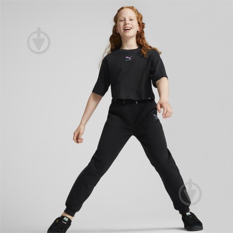 Футболка Puma CLASSICS GRL TEE G 67032101 р.140 черный - фото 4