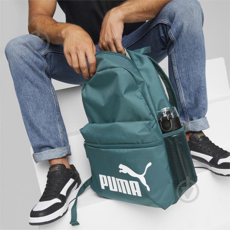 Рюкзак спортивный Puma PUMA PHASE BACKPACK 7548762 22 л зеленый - фото 4