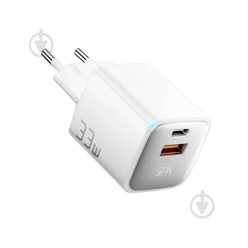 Зарядний пристрій Essager Мережевий зарядний пристрій ESSAGER PoleStar GaN 33W Travel Phone Charger USB A - фото 2