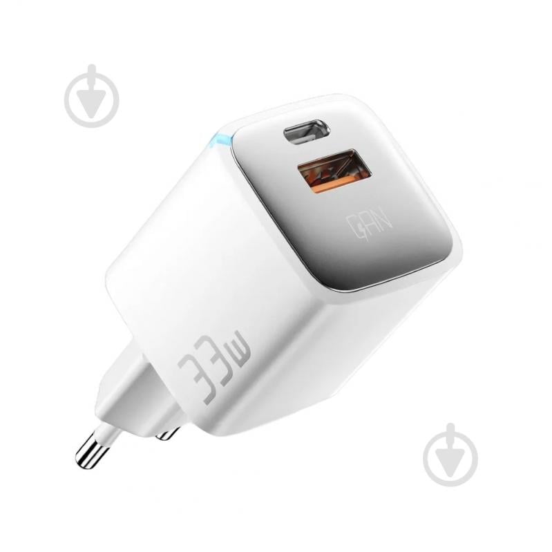 Зарядний пристрій Essager Мережевий зарядний пристрій ESSAGER PoleStar GaN 33W Travel Phone Charger USB A - фото 1