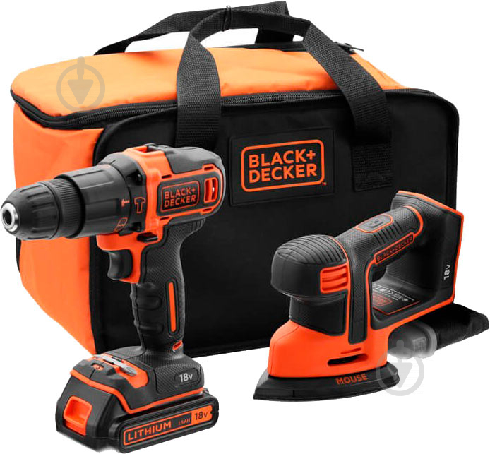 Набір акумуляторного інструменту Black+Decker BCK23S1S - фото 1