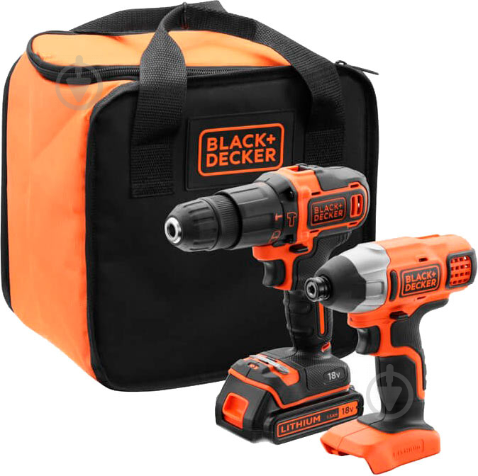 Набір акумуляторного інструменту Black+Decker BCK21S1S - фото 1