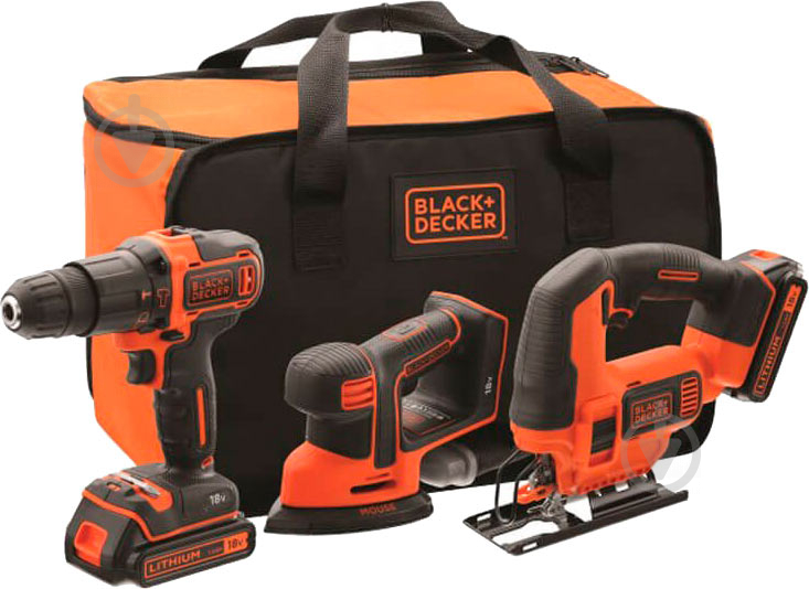 Набор аккумуляторного инструмента Black+Decker BCK31S1S - фото 1