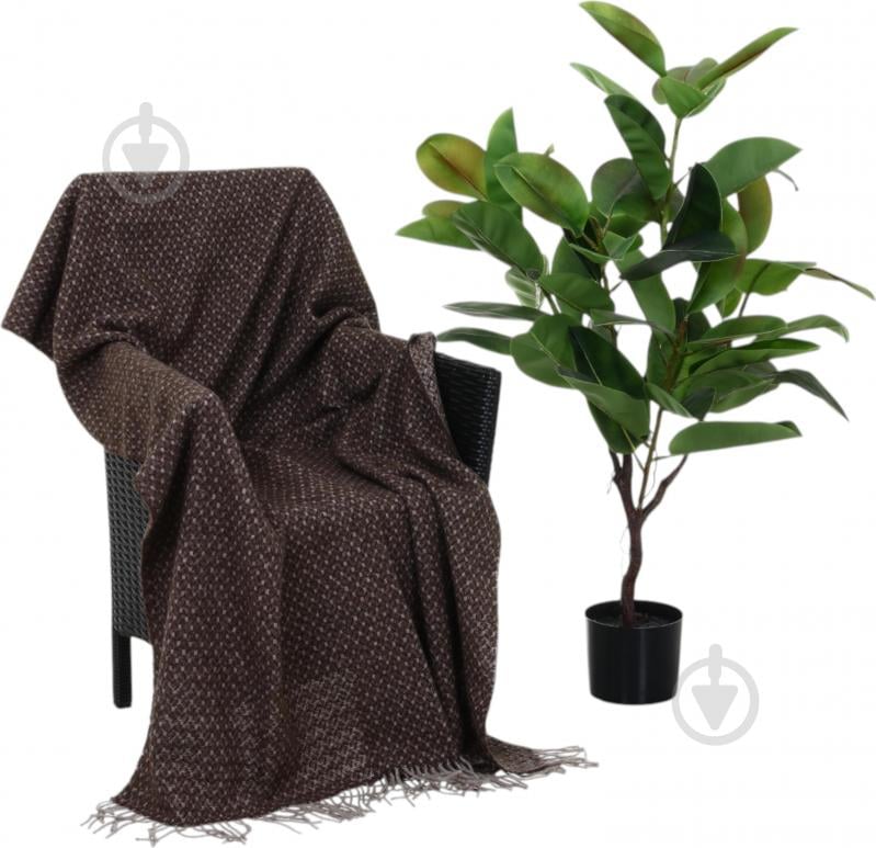 Плед Осло колір в асортименті 130x190 см коричневий Vladi - фото 1