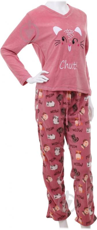 Костюм домашній жіночий La Nuit Home Meow Cat р. XS рожевий - фото 1 Костюм домашній жіночий La Nuit Home Meow Cat р. XS рожевий - фото 1