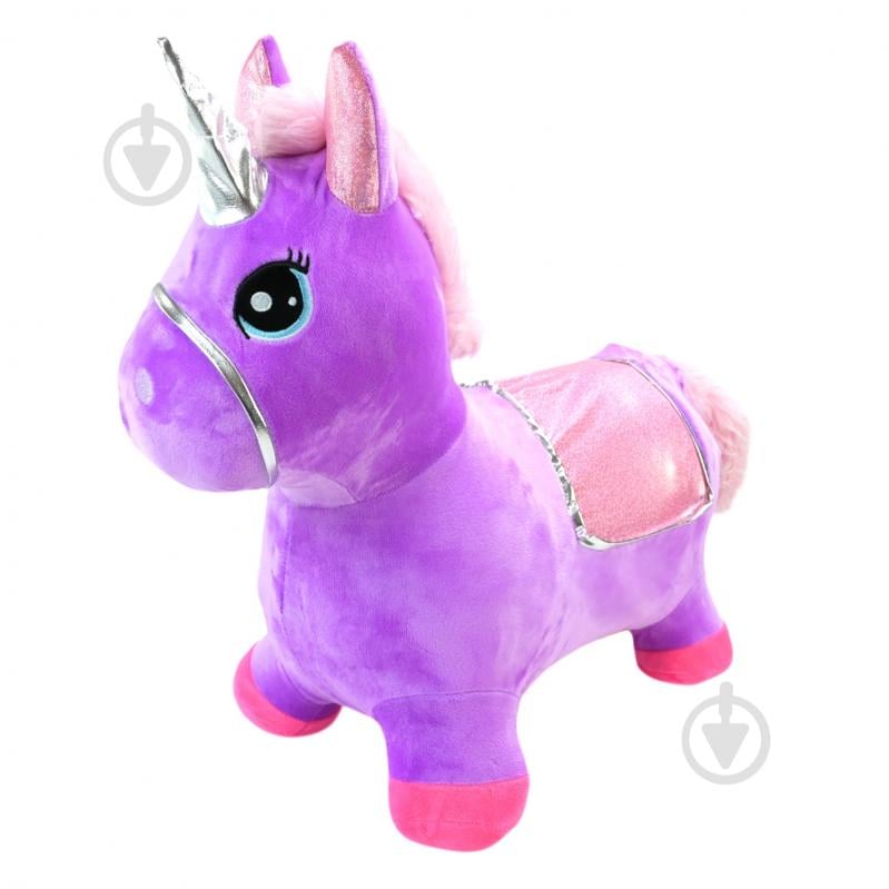 Стрибунець надувний Shantou Єдиноріг плюшевий PJ2810 - фото 2 Стрибунець надувний Shantou Єдиноріг плюшевий PJ2810 - фото 2