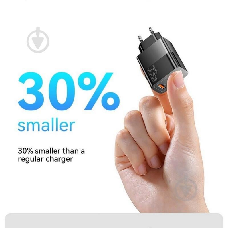 Зарядний пристрій Essager Pinchen 33W Travel Phone Charger USB A + TYPE C EU Black (ECTAC-PCB01-P) - фото 7 Зарядний пристрій Essager Pinchen 33W Travel Phone Charger USB A + TYPE C EU Black (ECTAC-PCB01-P) - фото 7