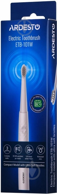 Електрична зубна щітка Ardesto ETB-101W (U0608592) - фото 2