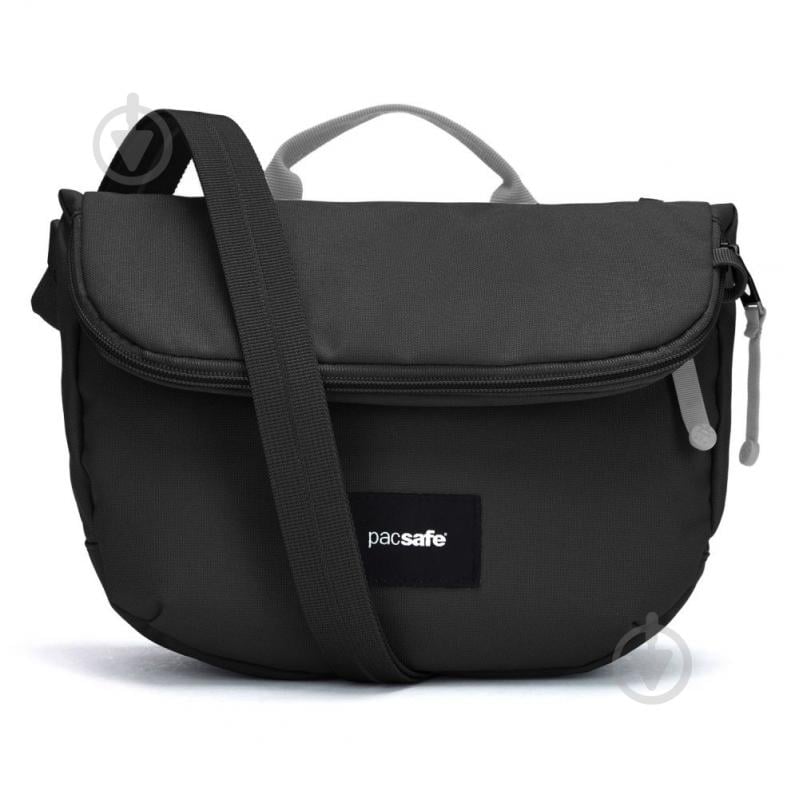 Сумка через плече Pacsafe GO Saddle Crossbody 11 л чорний - фото 1