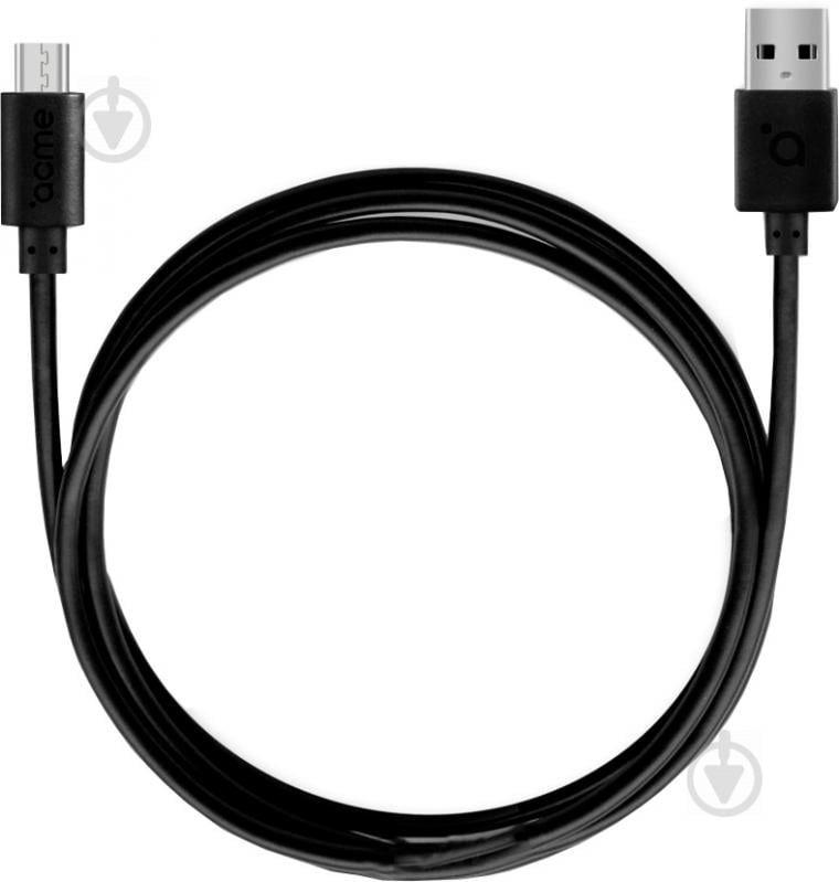 Кабель Acme USB – microUSB 1 м чорний (4770070879023) CB1011 - фото 2