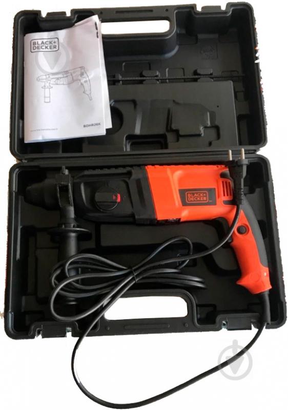 Перфоратор Black+Decker SDS-Plus, 800Вт BDHR26K - фото 4