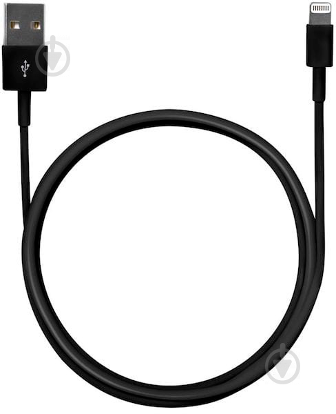 Кабель Acme Lightning – USB 1 м чорний (4770070879108) CB1031 - фото 2