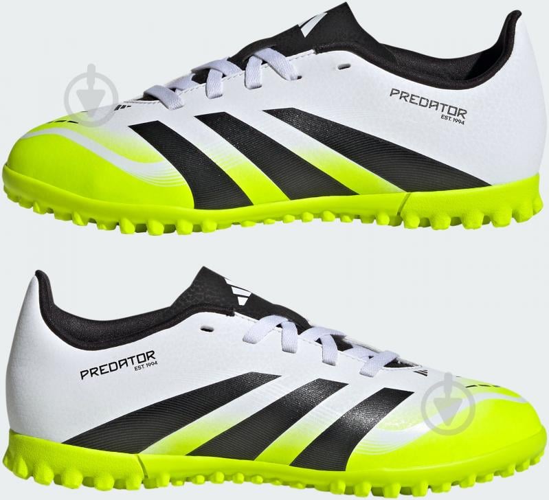Сороконожки Adidas PREDATOR CLUB TF J JH8862 р.38 2/3 белый - фото 5 Сороконожки Adidas PREDATOR CLUB TF J JH8862 р.38 2/3 белый - фото 5