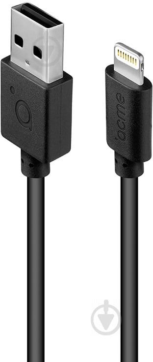 Кабель Acme Lightning – USB 2 м черный (4770070879122) CB1032 - фото 1