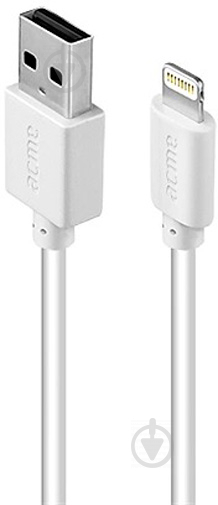 Кабель Acme Lightning – USB 2 м білий (4770070879139) CB1032W - фото 1