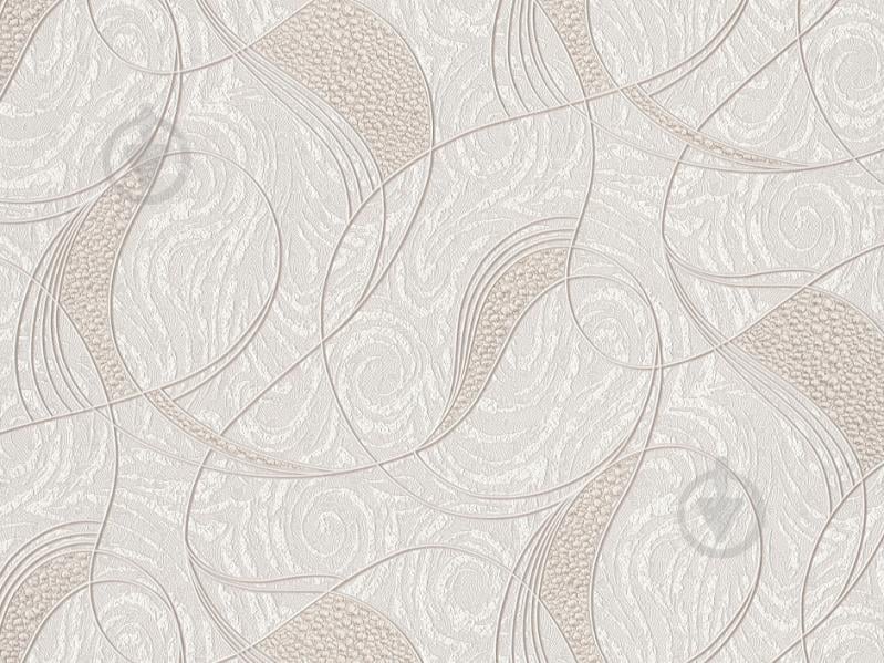 Шпалери вінілові на флізеліновій основі Слов'янські шпалери V.I.P Class Сивуля 2111-01 1,06x10,05 м - фото 1