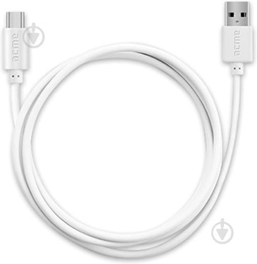 Кабель Acme USB Type-C – USB 1 м білий (4770070879153) CB1041W - фото 2